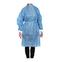 Customized impervious gown industrial pp pe disposable isolation gown gowns sterile